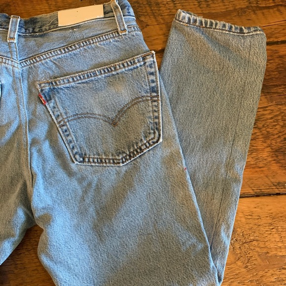 Re/done High Rise Ankle Crop Reconstructed Levi’s - Picture 4 of 12